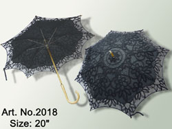 black batten lace parasol